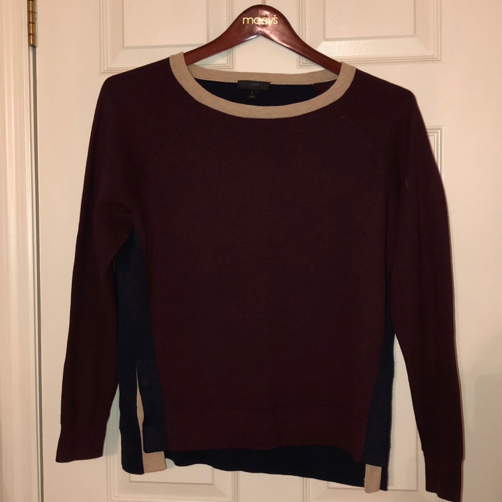J Crew Colorblock Sweater